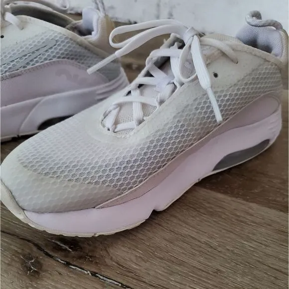 Nike Air Max 2090 White/Wolf Grey/Pure Platinum Casual Sneakers Size 3Y