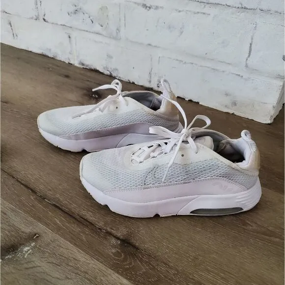 Nike Air Max 2090 White/Wolf Grey/Pure Platinum Casual Sneakers Size 3Y