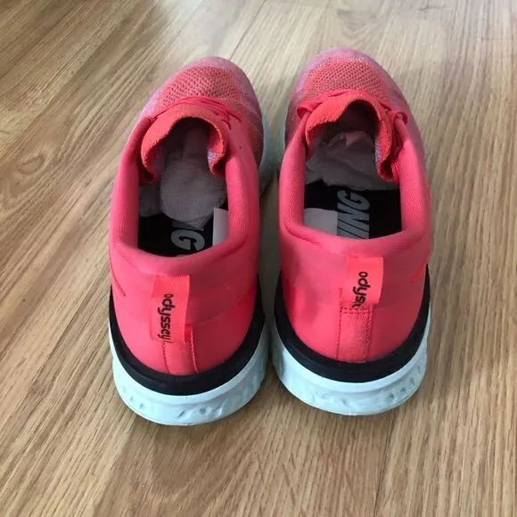 NIKE Odyssey React 2 Flyknit AH1016-800 Ember Glow/Red Running Shoes