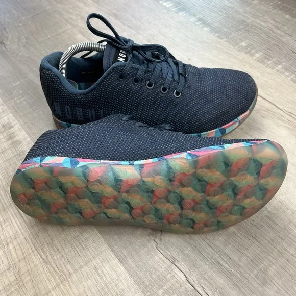 NoBull Navy Prism Trainer SuperFabric Shoes Sneakers Mens 8.5 Women's 10 Lace Up
