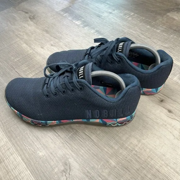 NoBull Navy Prism Trainer SuperFabric Shoes Sneakers Mens 8.5 Women's 10 Lace Up