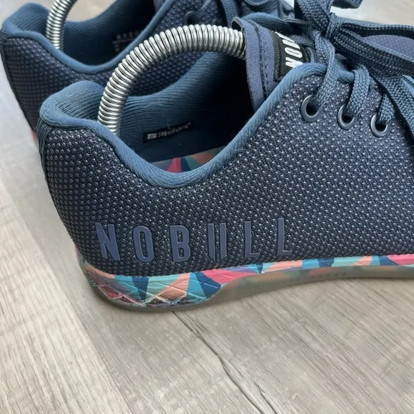 NoBull Navy Prism Trainer SuperFabric Shoes Sneakers Mens 8.5 Women's 10 Lace Up