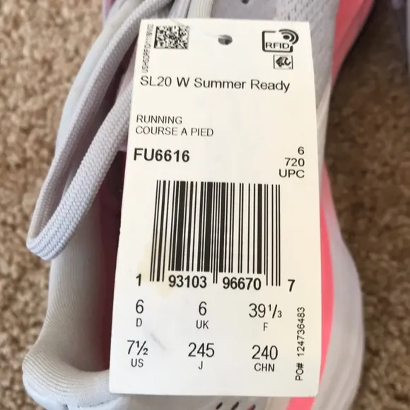 NWOB! Adidas SL20 summer ready running shoes