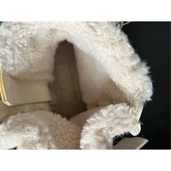 NWOB Circus by Sam Edelman Women 7.5 Hiker Boots Modern Ivory Gretchen Shearling