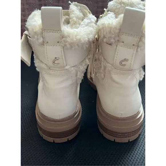 NWOB Circus by Sam Edelman Women 7.5 Hiker Boots Modern Ivory Gretchen Shearling