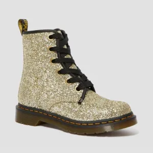 NWOB Dr Martens Farrah 1460 Gold Chunky Glitter Boots Women’s 9