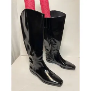 NWOB Sam Edelman Black Patent Knee-High Boots - Size 7