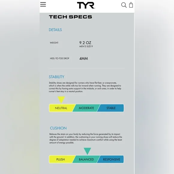 NWOB TYR Techknit RNR-1 Trainer