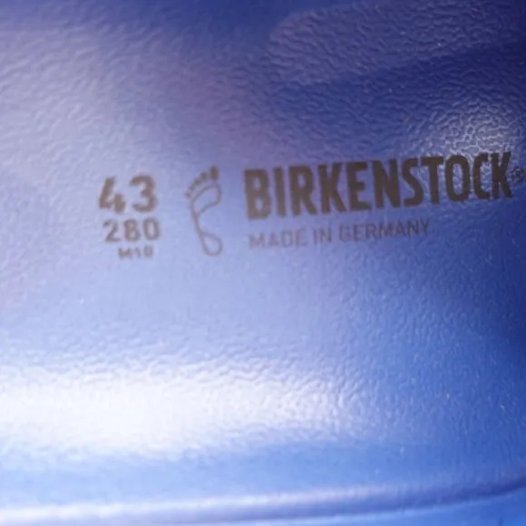 NWOT Birkenstock Boston Eva Clogs Sandals Sz 10 Navy Blue Lightweight Slip On