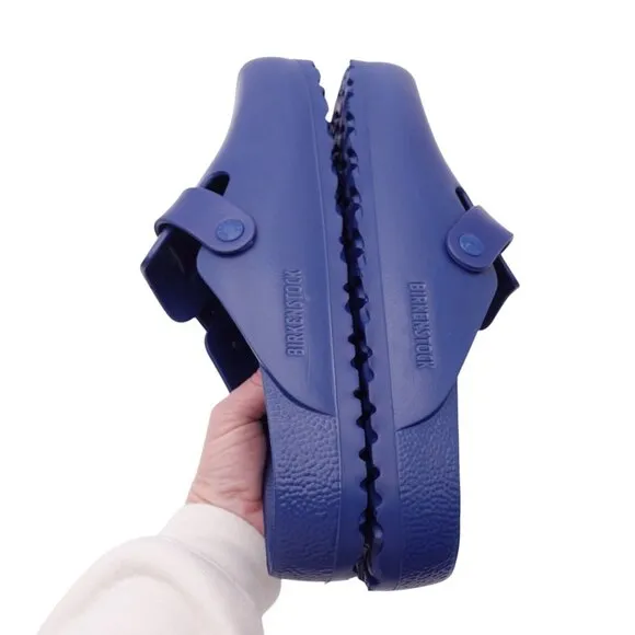NWOT Birkenstock Boston Eva Clogs Sandals Sz 10 Navy Blue Lightweight Slip On