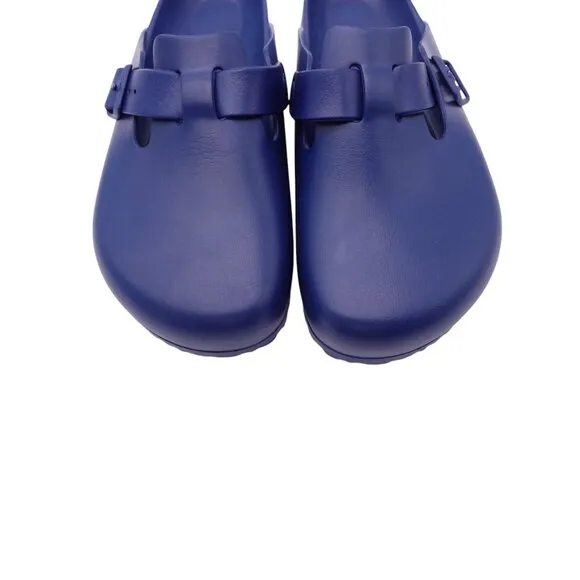 NWOT Birkenstock Boston Eva Clogs Sandals Sz 10 Navy Blue Lightweight Slip On