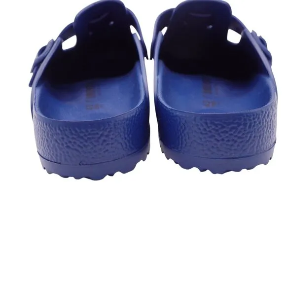 NWOT Birkenstock Boston Eva Clogs Sandals Sz 10 Navy Blue Lightweight Slip On