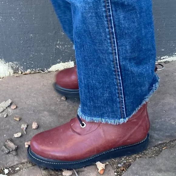 NWOT ILSE JACOBSEN hornbæk Short Rubber Rain Boots Lined Brick Red SZ: 9 (39)