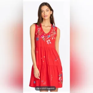 NWOT Johnny WAS Red dress - M