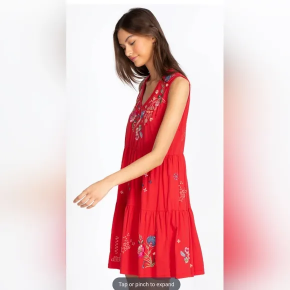 NWOT Johnny WAS Red dress - M