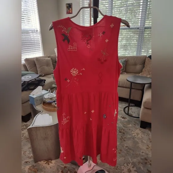 NWOT Johnny WAS Red dress - M