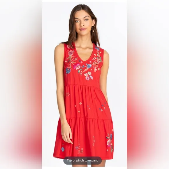 NWOT Johnny WAS Red dress - M
