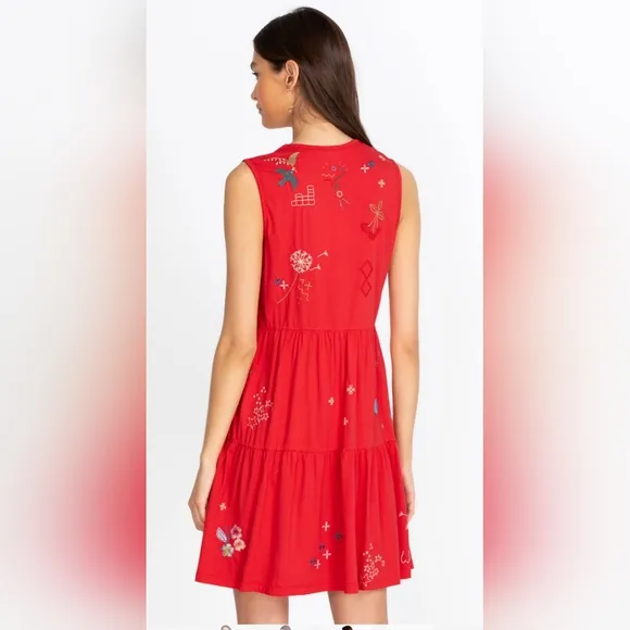 NWOT Johnny WAS Red dress - M