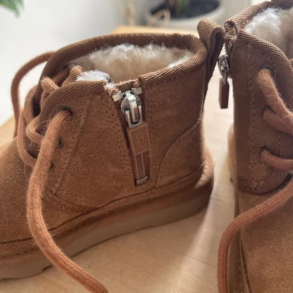 NWOT Kids Lace Up Ugg Boots