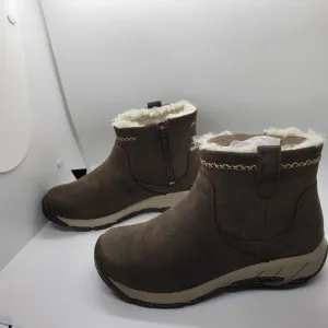 NWOT Merrell Encore 4‎ Bluff Zip Polar Waterproof Boots-Brown-Women's 5.5 W