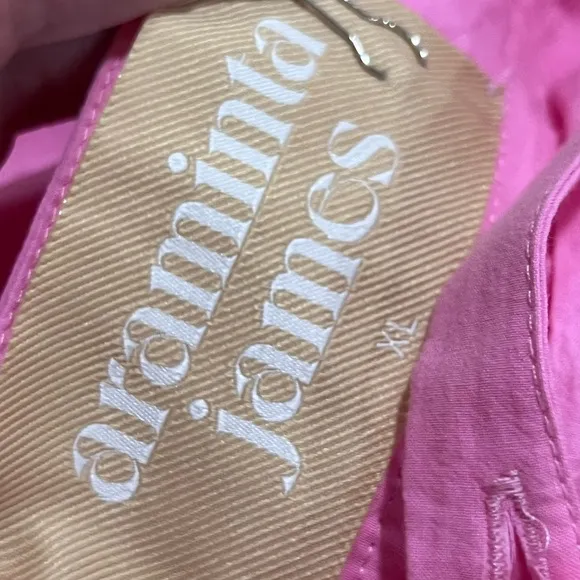 NWT ARAMINTA JAMES Sunset Tiered Dress Pink X-Large