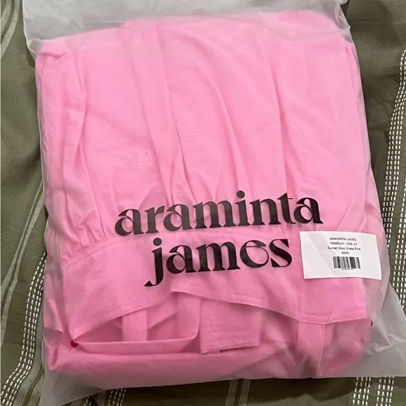 NWT ARAMINTA JAMES Sunset Tiered Dress Pink X-Large