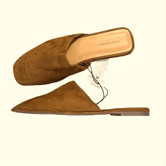 NWT Banana Republic Cognac Brown Women's Shoes Soft Suede