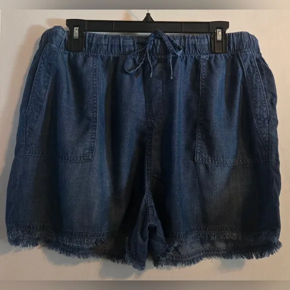 NWT | FOR THE REPUBLIC | Women's Pull On Tie Waist Denim Shorts | Size: XL