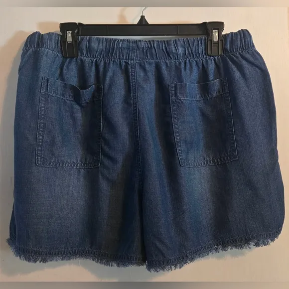 NWT | FOR THE REPUBLIC | Women's Pull On Tie Waist Denim Shorts | Size: XL