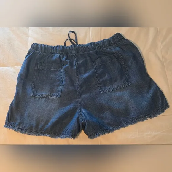 NWT | FOR THE REPUBLIC | Women's Pull On Tie Waist Denim Shorts | Size: XL