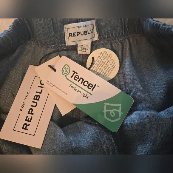NWT | FOR THE REPUBLIC | Women's Pull On Tie Waist Denim Shorts | Size: XL