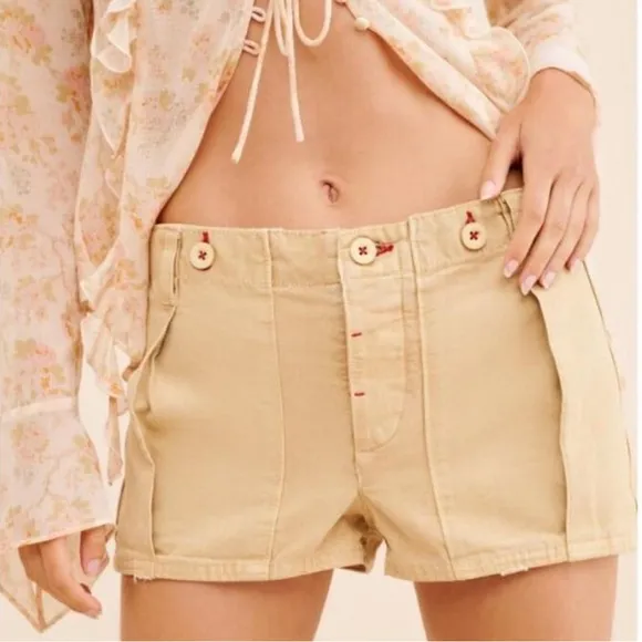 NWT Free People All Yours Micro Shorts in brown- 8