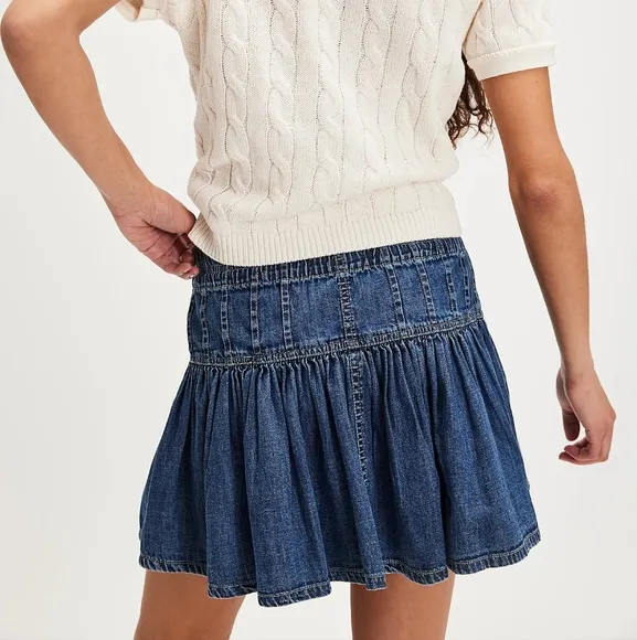 NWT Free People Roselle Denim Mini Dress