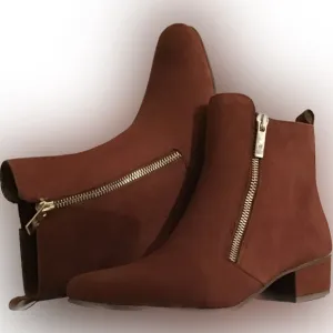 NWT Halston Heritage Alyson Suede Bootie