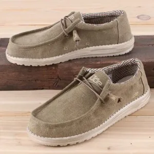 NWT Hey Dude Wally Canvas Nut Shoes | Men’s Size 10 | Lightweight &amp; Travel Ready