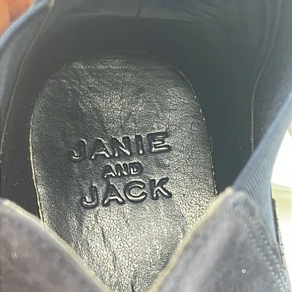 NWT Janie and Jack Ankle Boots – Kids Size 11 Navy Blue