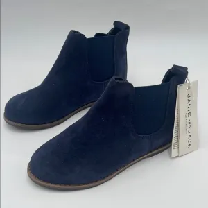 NWT Janie and Jack Ankle Boots – Kids Size 11 Navy Blue
