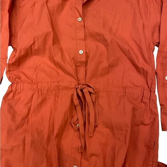 NWT Joie Ardine Midi Cotton Dress in Warm Spice Size Medium
