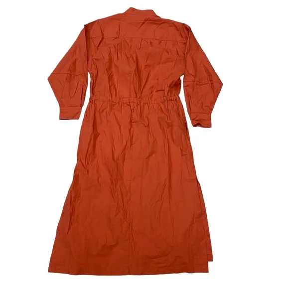 NWT Joie Ardine Midi Cotton Dress in Warm Spice Size Medium