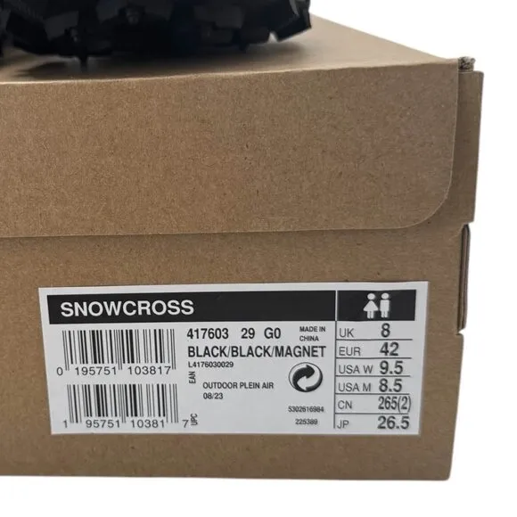 NWT Mens Salomon SNOWCROSS Shoes 8.5