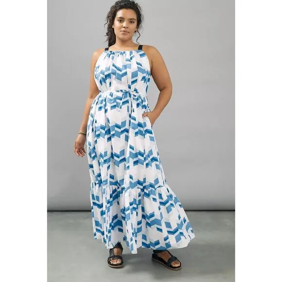 NWT Peter Som for Anthropologie Larissa Tiered Maxi Dress Size XS