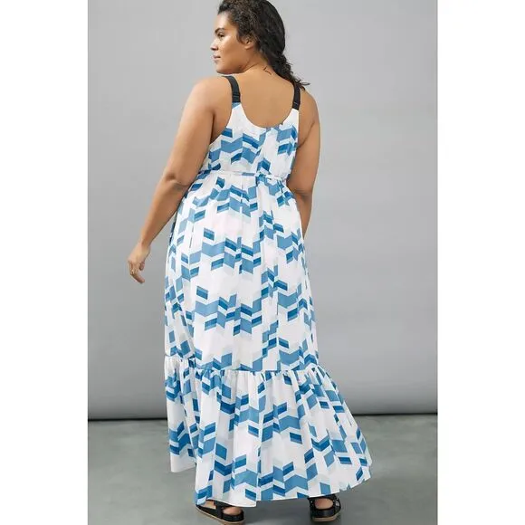 NWT Peter Som for Anthropologie Larissa Tiered Maxi Dress Size XS