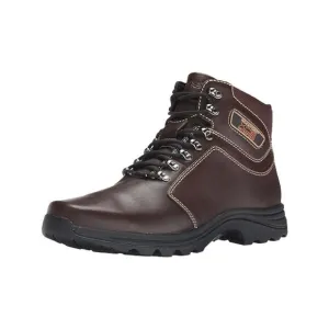 NWT ROCKPORT Mens Brown Elkhart Round Toe Wedge Leather Hiking Boots 9.5 M