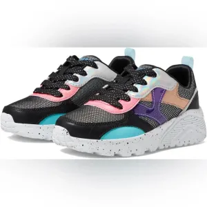 NWT Skechers Little Girl Uno-Lite Metallic Colorful Sneakers c 13.5