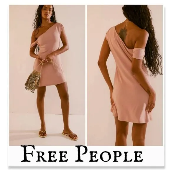 NWT Free People Beach Good Feels One Shoulder Mini