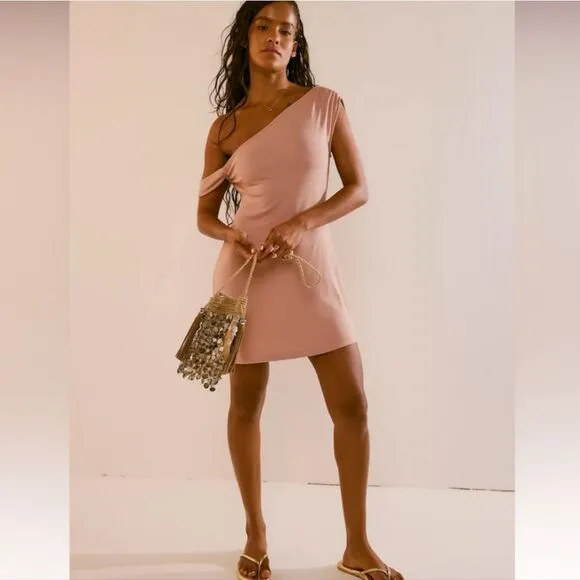 NWT Free People Beach Good Feels One Shoulder Mini