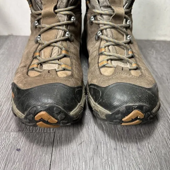 Oboz Men's Bridger Waterproof Hiking Boots Sudan Size 10.5 Wide