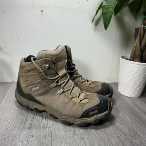 Oboz Men's Bridger Waterproof Hiking Boots Sudan Size 10.5 Wide