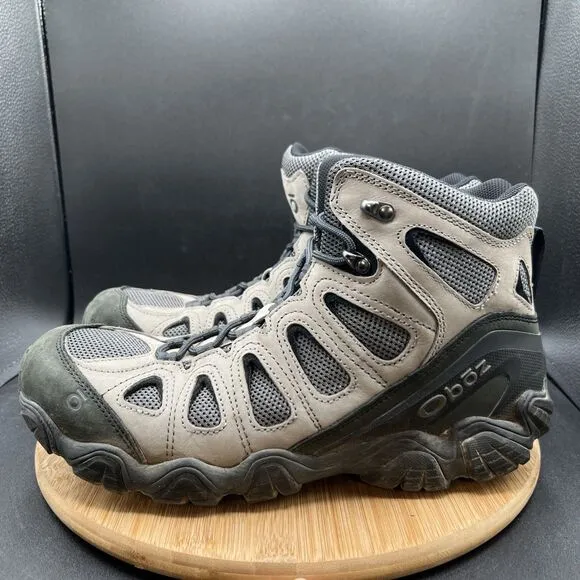 Oboz Sawtooth II Mid Men’s Size 13 Leather Hiking Boots Gray Lace Up