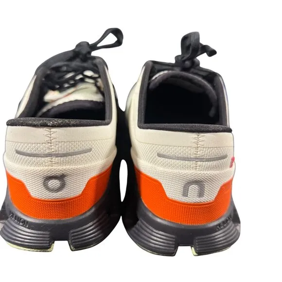 On Cloud X Shoes Men’s On Running Gym Trainers White / Orange Mesh Size 9